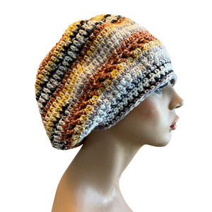 Handmade Rasta Style Slouchy Crochet Hat Dread Bag
